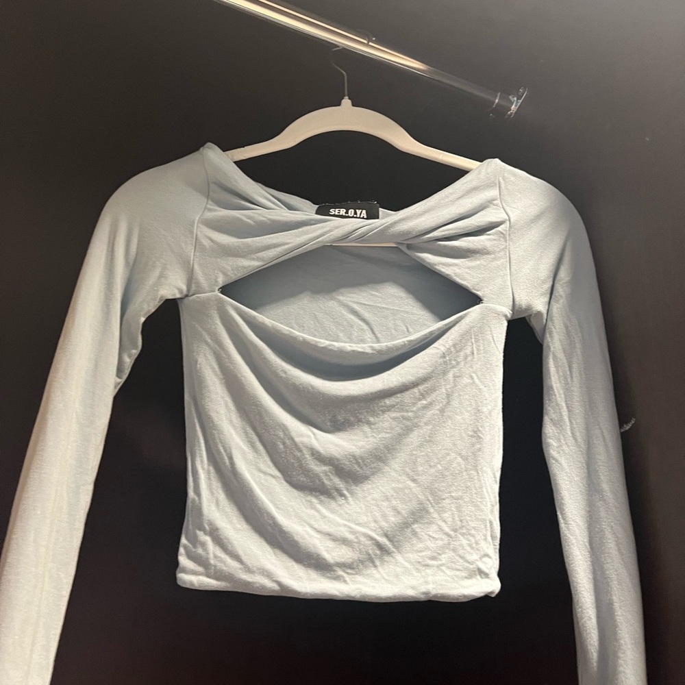 SER.O.YA light blue top